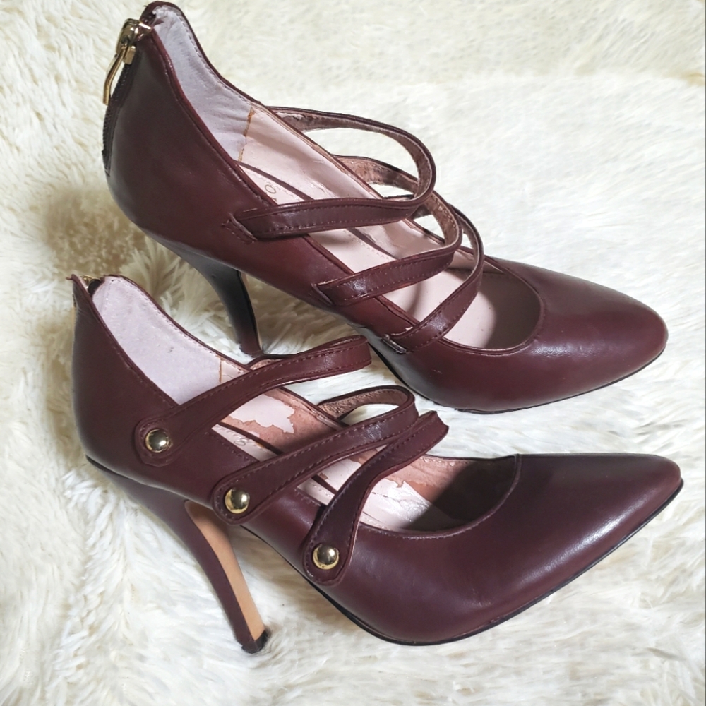 Vince Camuto brown heels.